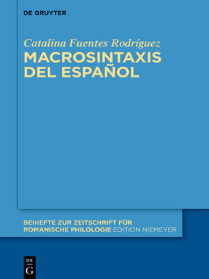 cover image of Macrosintaxis del español